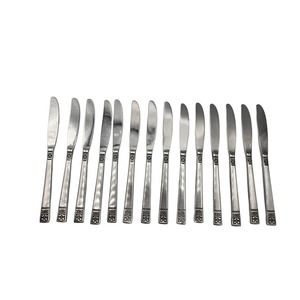 Custom Design CUD1 Lot of 14 Butter Knives‎ Stainless